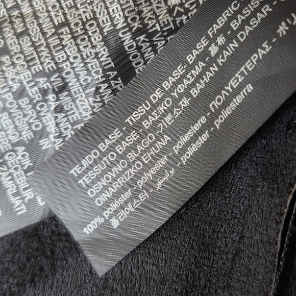 Zara Women's Faux Leather Oversize Cropped Button Down Shirt Black Size Large - Picture 12 of 12